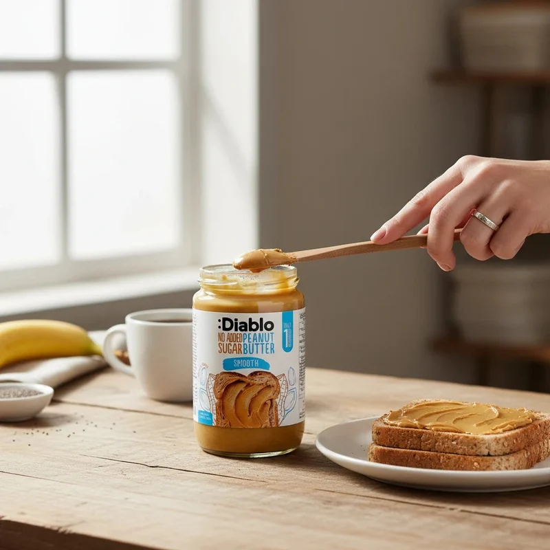 Diablo Peanut Butter Smooth – kremowe masło z orzeszków ziemnych 100%