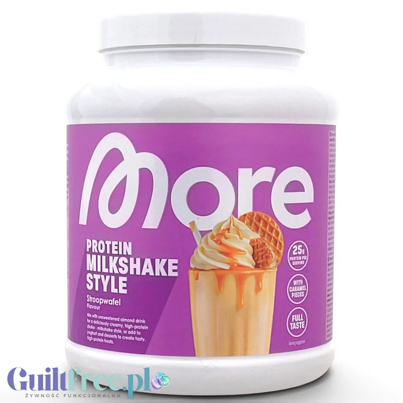 More Nutrition Total Protein Milkshake Stroopwafel 0,6KG - gęsta odżywka białkowa o smaku belgijskich wafli