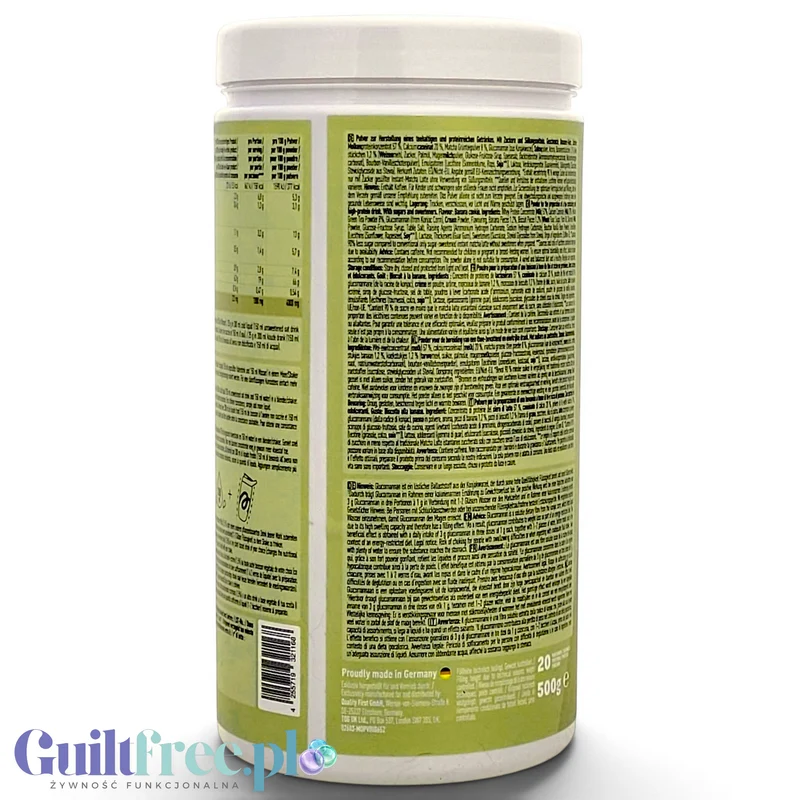 More Nutrition Protein Iced Matcha Latte Creamy Banana 500g - proteinowa zielona herbata matcha bez cukru 20g białka