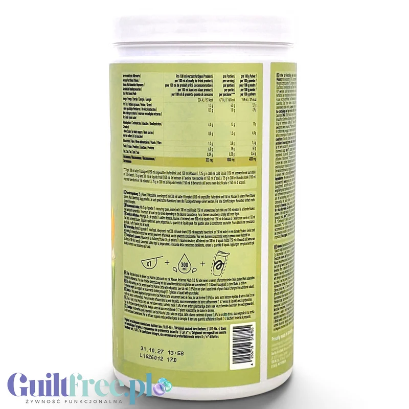 More Nutrition Protein Iced Matcha Latte Mango Dream 500g - proteinowa zielona herbata matcha bez cukru 20g białka