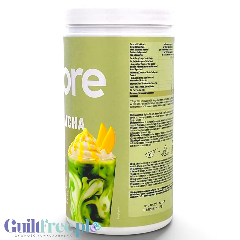 More Nutrition Protein Iced Matcha Latte Mango Dream 500g - proteinowa zielona herbata matcha bez cukru 20g białka