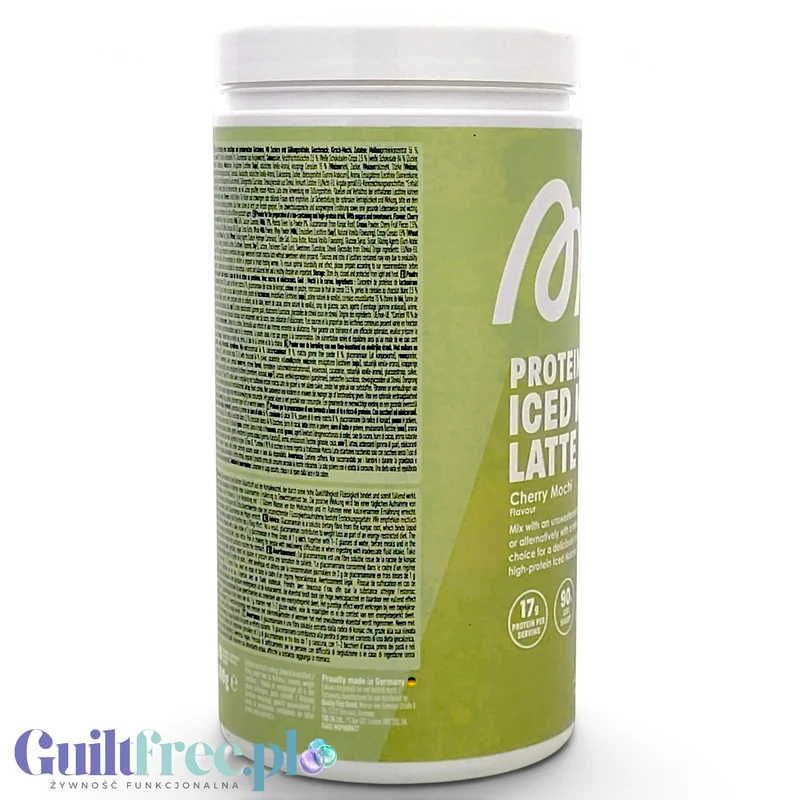 More Nutrition Protein Iced Matcha Latte Cherry Mochi 500g - proteinowa zielona herbata matcha bez cukru 20g białka