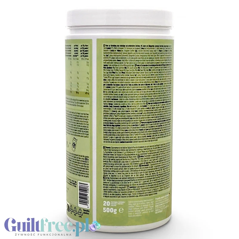 More Nutrition Protein Iced Matcha Latte Cherry Mochi 500g - proteinowa zielona herbata matcha bez cukru 20g białka