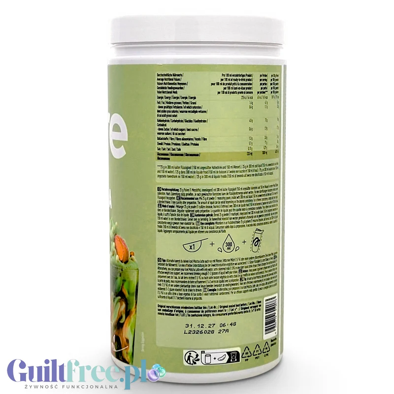 More Nutrition Protein Iced Matcha Latte Cherry Mochi 500g - proteinowa zielona herbata matcha bez cukru 20g białka