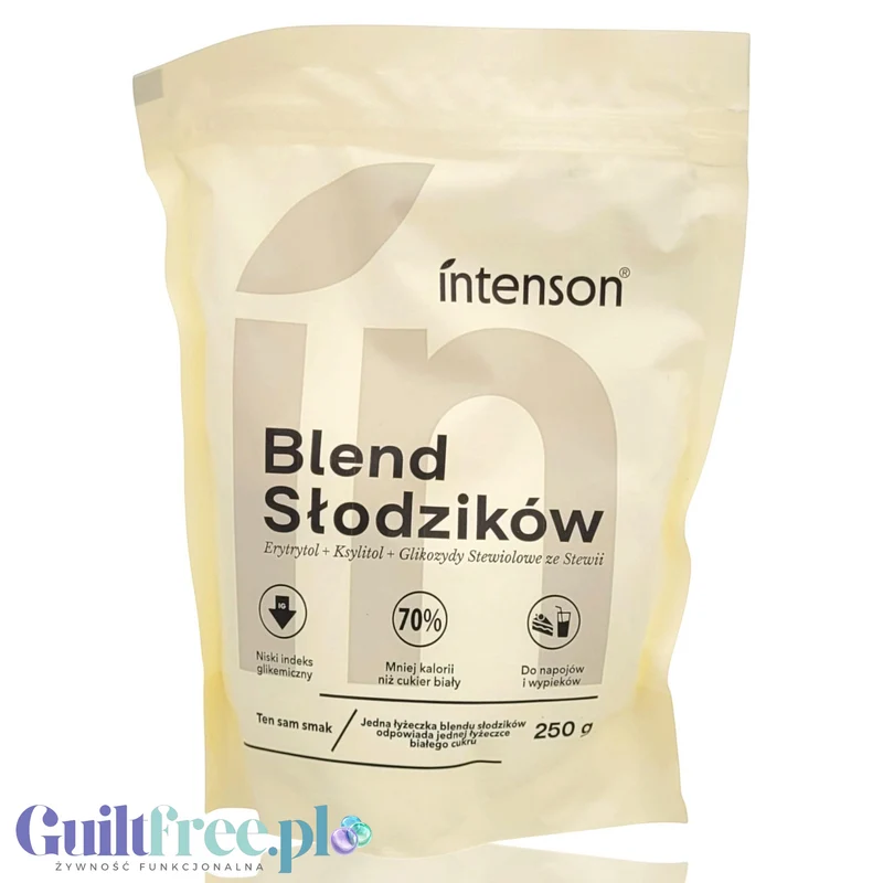 Intenson Blend Słodzików 250g - mieszanka naturalnych słodzików alternatywa cukru zastępuje 1:1