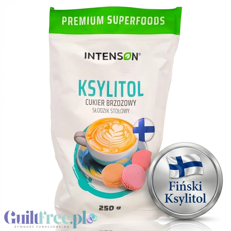 Intenson Ksylitol Danisco z Finlandii 250g - oryginalny fiński ksylitol 100%