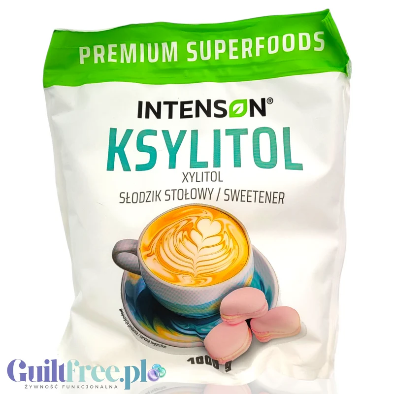 Intenson Ksylitol 1kg - ketogeniczna alternatywa cukru ekonomiczne opakowanie