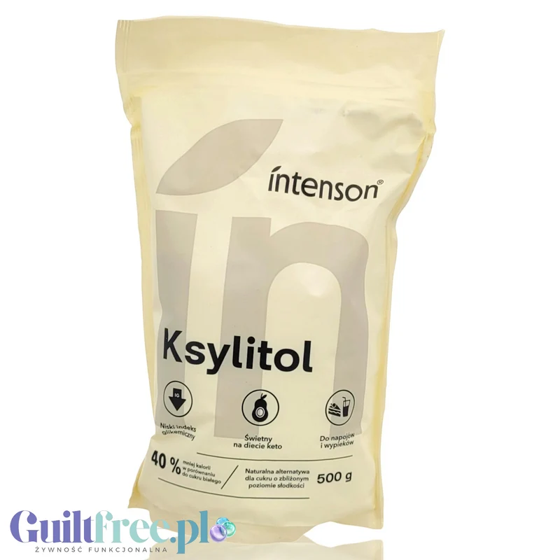 Intenson Ksylitol 500g - naturalny zamiennik cukru z niskim IG