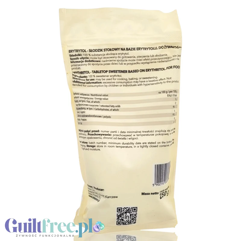 Intenson Erytrytol 500g słodzik czysty 100%
