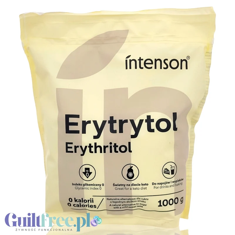 Intenson Erytrol 1kg - czysty erytrytol sypki słodzik 0kcal