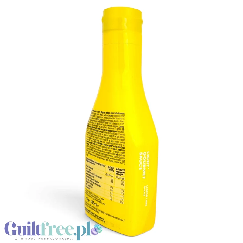 More Nutrition Light Gourmet Sauce, Lemon Lime Mayo - cytrynowy sos majonezowy 85% mniej tłuszczu i kalorii