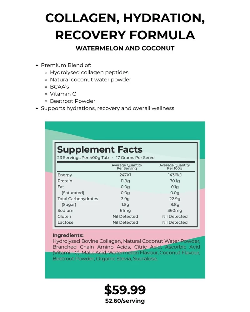 Collagen Hydration & Recovery — Watermelon Coconut
