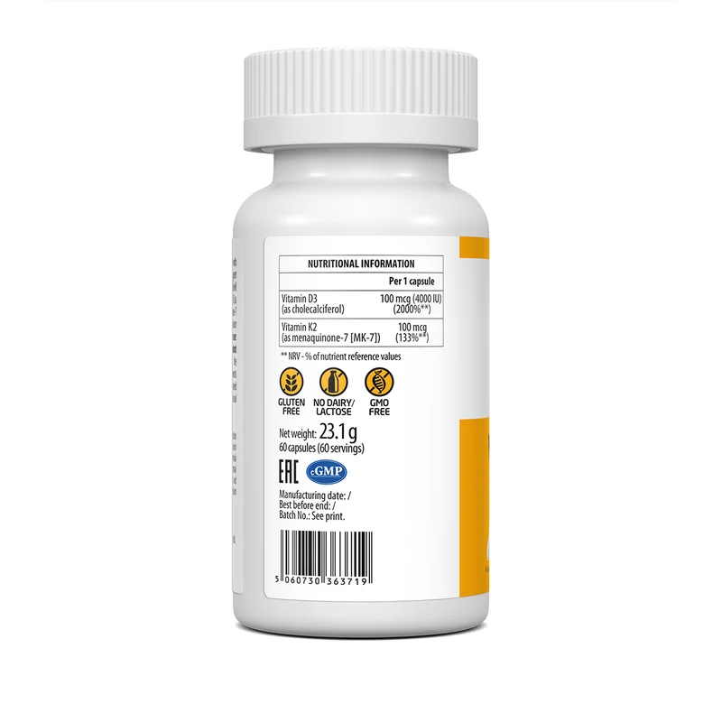 UltraVit Vitamin D3 4000IU + K2