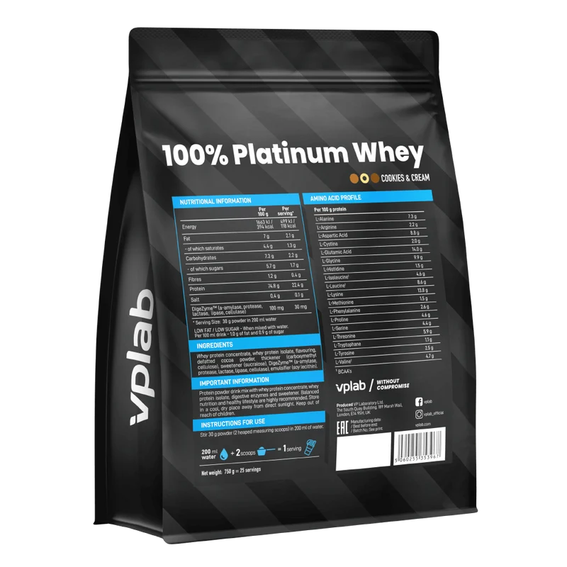 100% PLATINUM WHEY PROTEIN