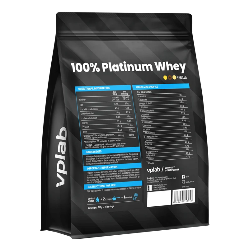 100% PLATINUM WHEY PROTEIN