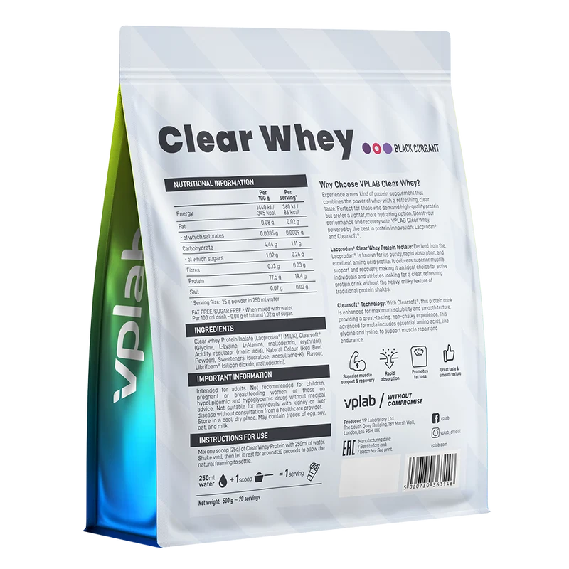 VPLAB CLEAR WHEY PROTEIN ISOLATE