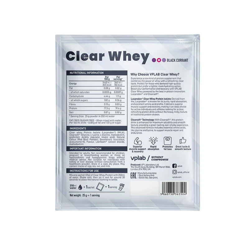VPLAB CLEAR WHEY PROTEIN ISOLATE