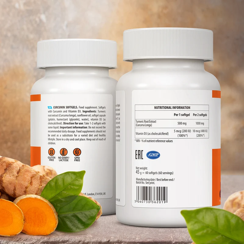 CURCUMIN D3 VITAMINS FOR IMMUNITY