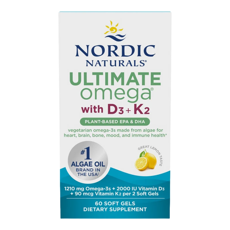 Nordic Naturals Ultimate Omega Plant-Based with D3 + K2