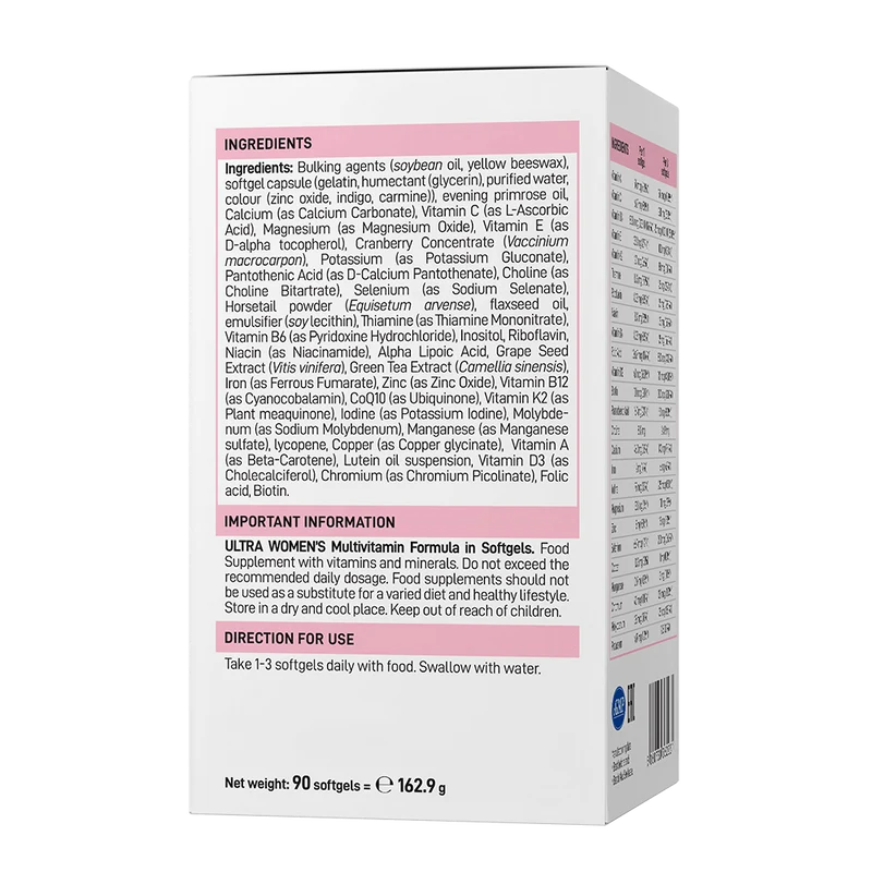 ULTRA WOMEN'S MULTIVITAMIN FORMULA IN SOFTGELS