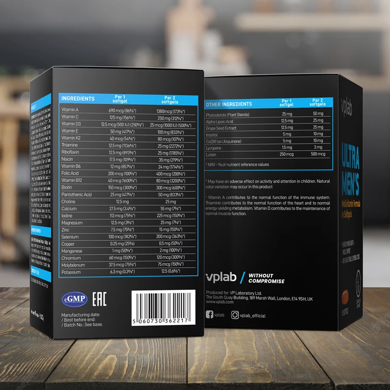 ULTRA MEN'S MULTIVITAMIN FORMULA IN SOFTGELS
