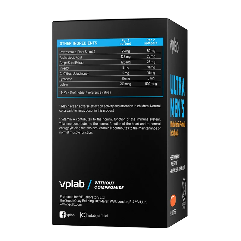 ULTRA MEN'S MULTIVITAMIN FORMULA IN SOFTGELS