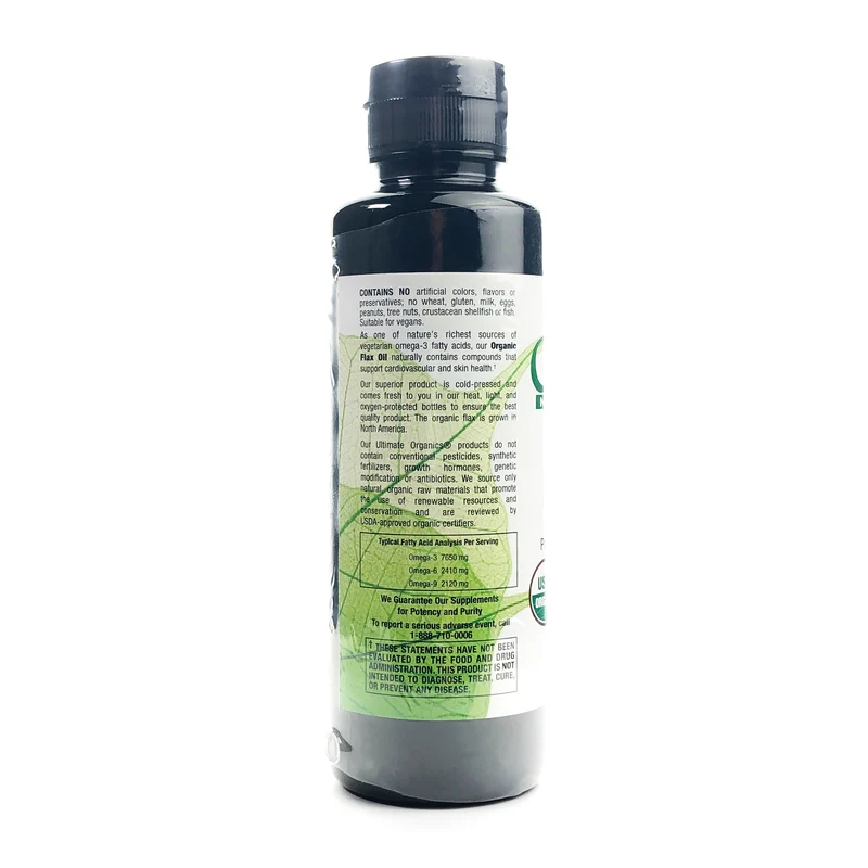 Cold Pressed Organic Flax Oil