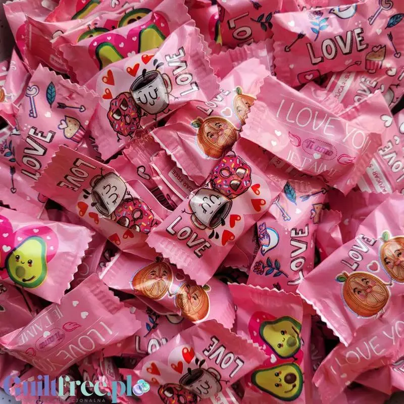Cerdan Caramelos Cherry Candies - walentynkowe wiśniowe cukierki bez cukru na wagę