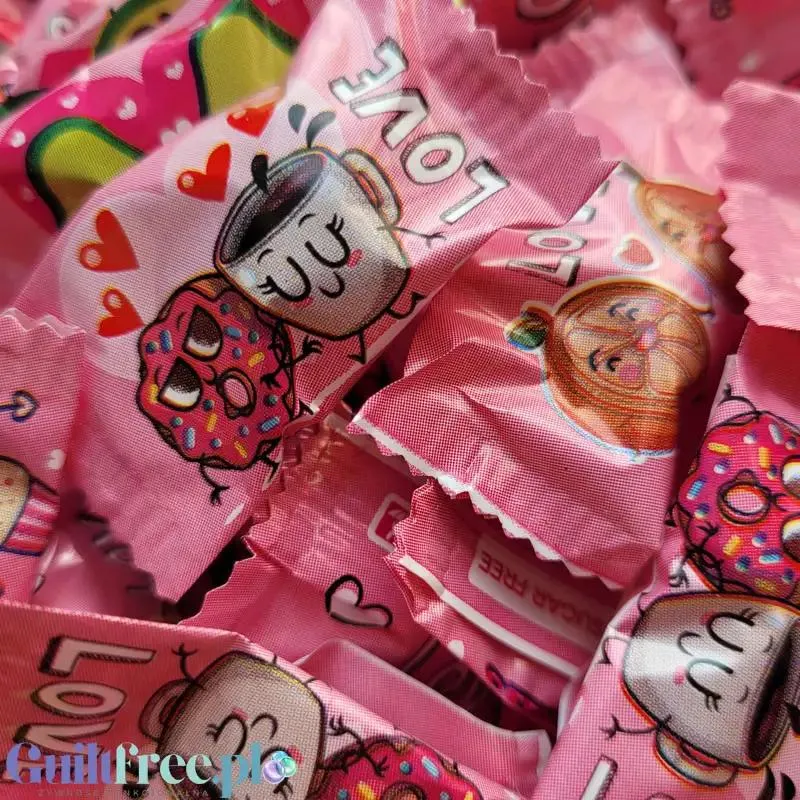 Cerdan Caramelos Cherry Candies - walentynkowe wiśniowe cukierki bez cukru na wagę