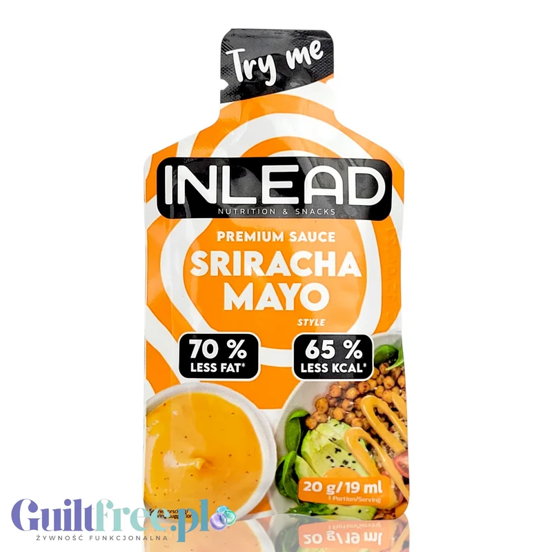 Inlead Premium Sauce Sriracha Mayo, saszetka - pikantny sos paprykowo-majonezowy 70% mniej tłuszczu
