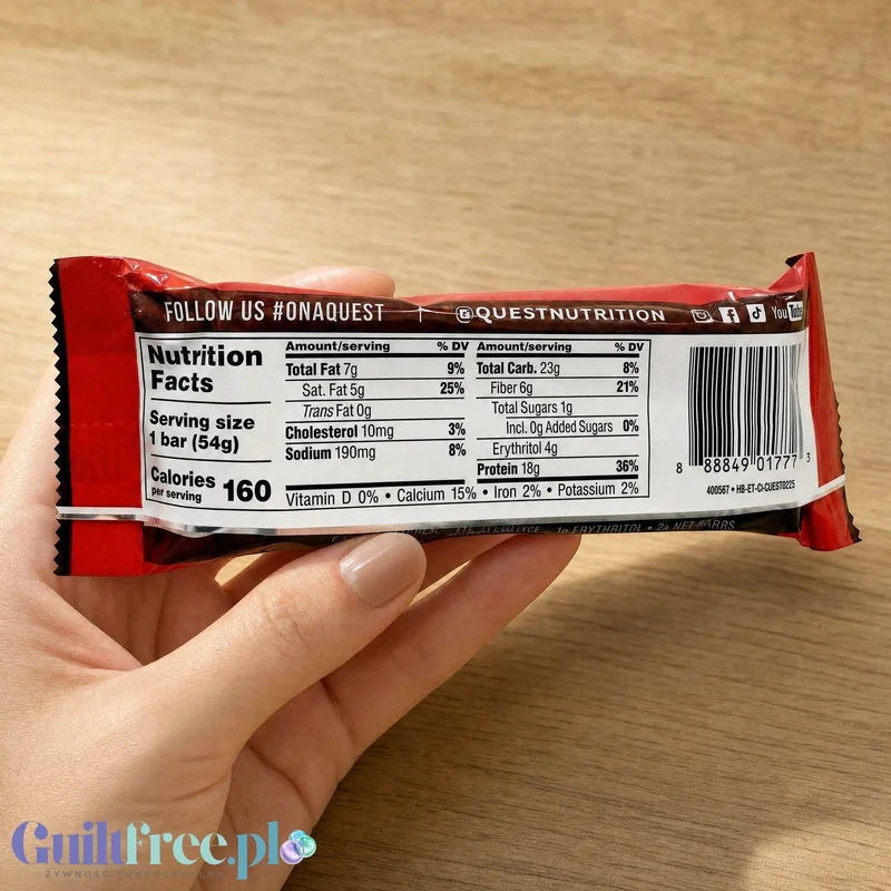 Quest Hero Crispy Protein Bar Fruity Cereal - baton proteinowy w nostalgicznym smaku dzieciństwa USA