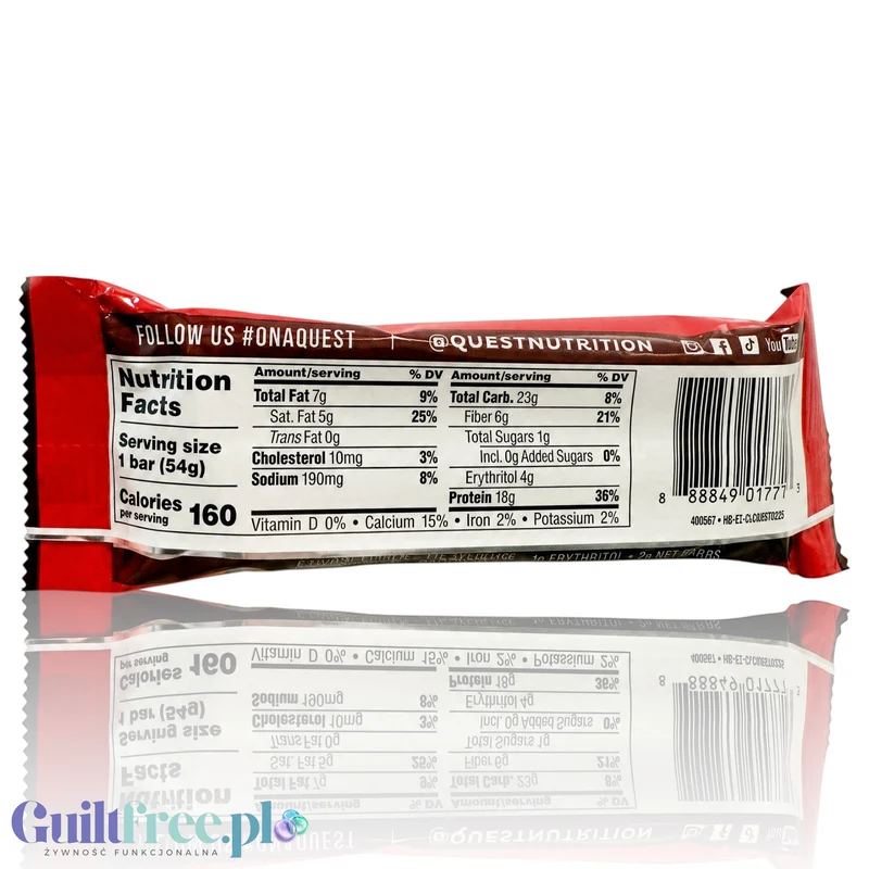 Quest Hero Crispy Protein Bar Fruity Cereal - baton proteinowy w nostalgicznym smaku dzieciństwa USA