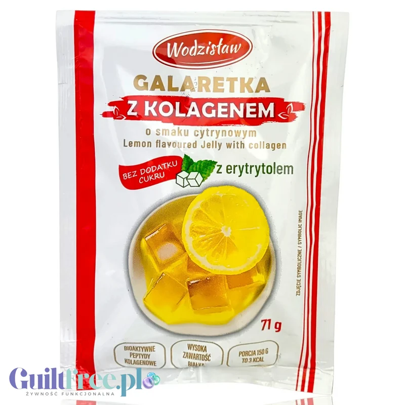 Wodzisław Galaretka cytrynowa bez cukru z hydrolizowanym kolagenem