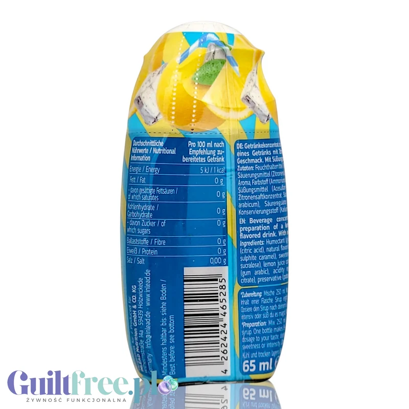 Inlead Squeeze Syrup Lemon Iced Tea - koncentrat do napojów i deserów bez cukru