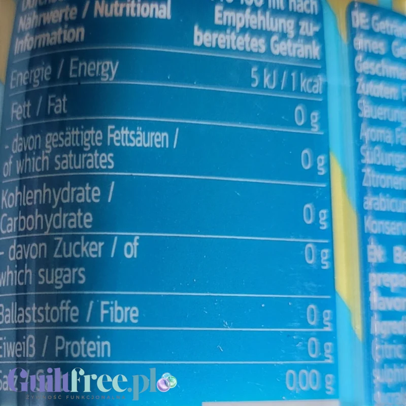Inlead Squeeze Syrup Lemon Iced Tea - koncentrat do napojów i deserów bez cukru