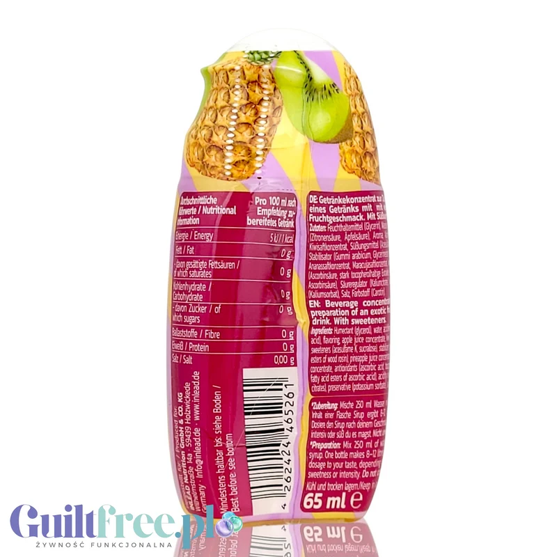 Inlead Squeeze Syrup Golden Exotic - koncentrat do napojów i deserów bez cukru