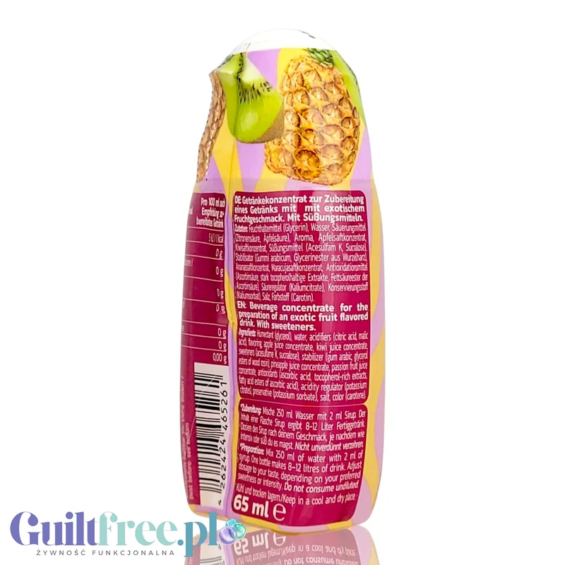 Inlead Squeeze Syrup Golden Exotic - koncentrat do napojów i deserów bez cukru