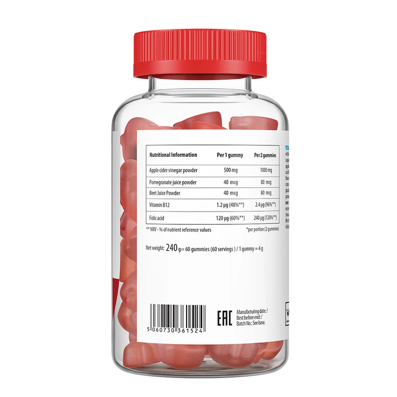 GUMMIES APPLE CIDER VINEGAR WITH VITAMIN B12