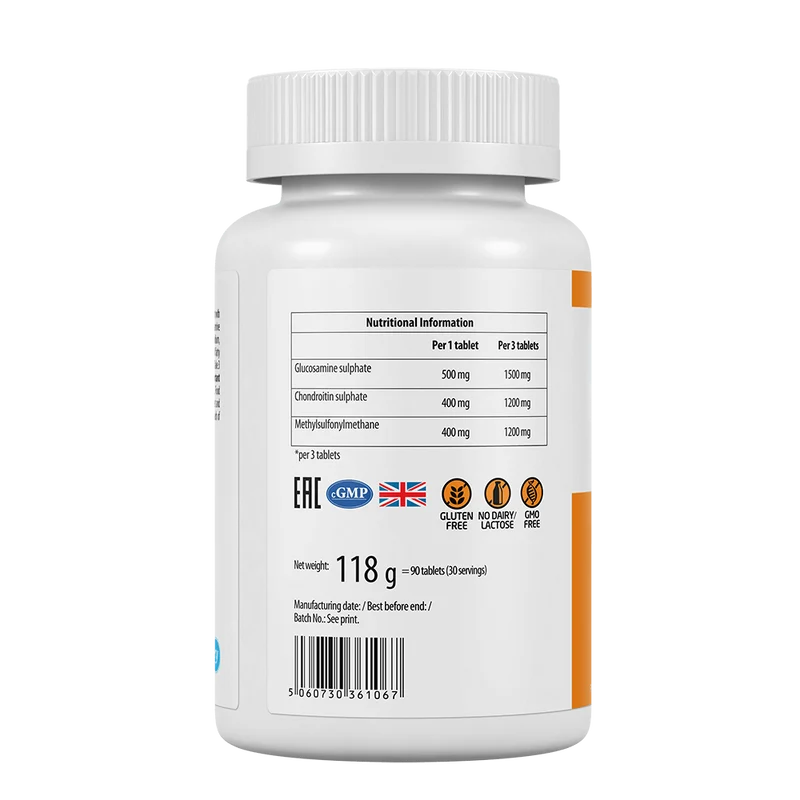 GLUCOSAMINE CHONDROITIN MSM FOR JOINTS