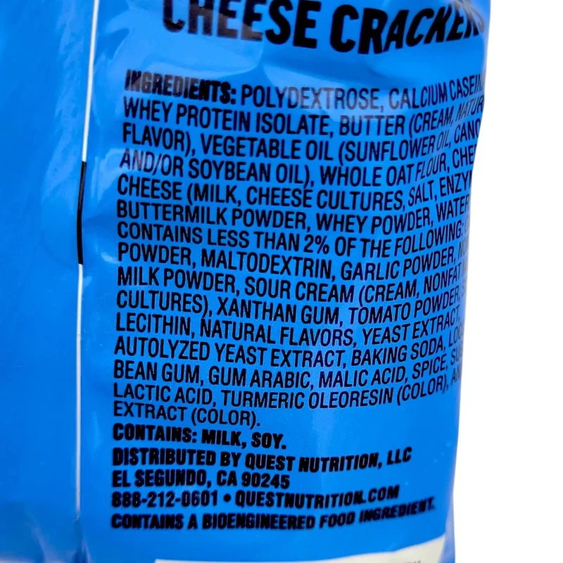 Quest Cheese Crackers Zesty Ranch - serowe keto krakersy 10g białka & 5g węgli
