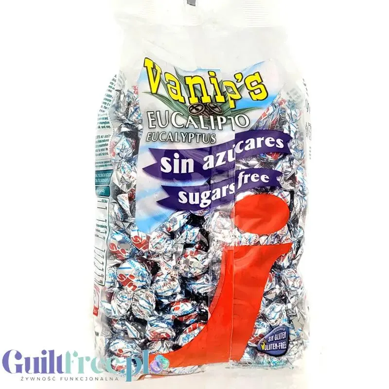 Pictolin Vanip's Eucalipto sin Azúcar 1kg - cukierki bez cukru o smaku miętowo-eukaliptusowym