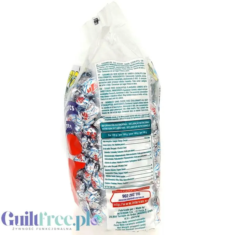 Pictolin Vanip's Eucalipto sin Azúcar 1kg - cukierki bez cukru o smaku miętowo-eukaliptusowym