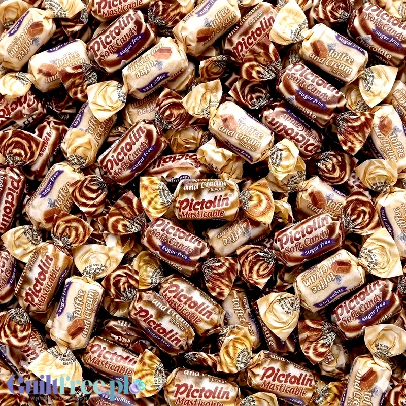 Pictolin Blanditos Chews-Tendres - miękkie ciągutki krówki toffee bez cukru na wagę 100g