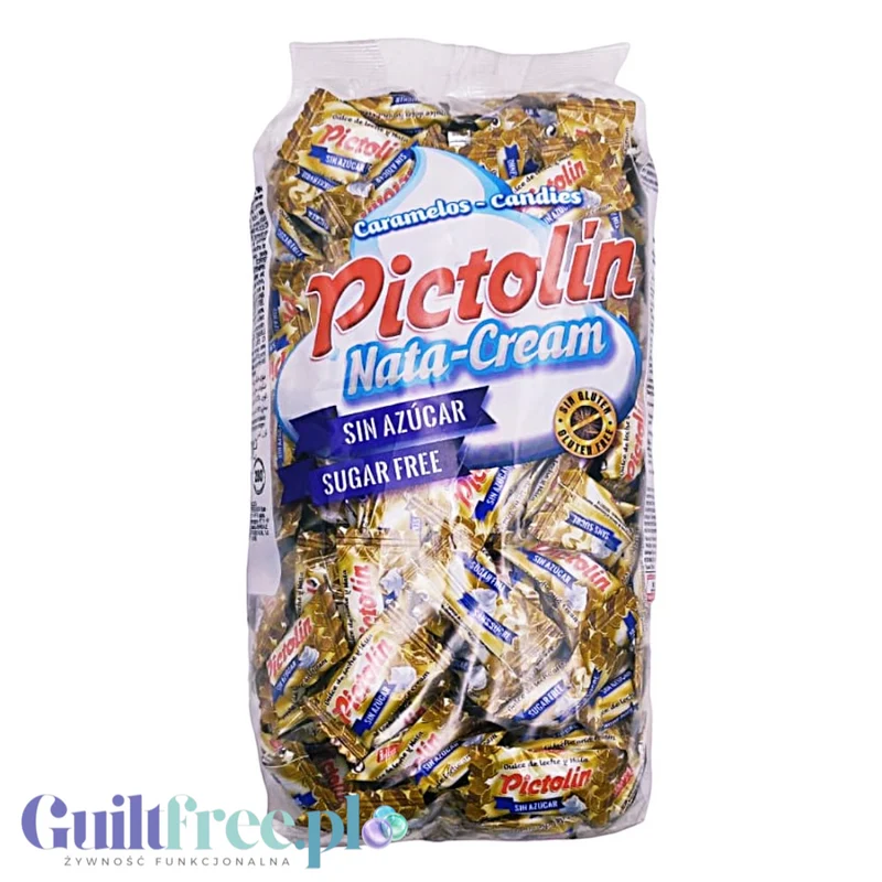 Pictolin Caramels de Dulce de Leche 0,8kg - śmietankowo-toffee karmelki bez cukru