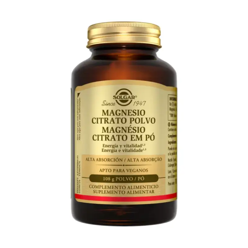 Solgar Magnesium Citrate Powder, 108 g