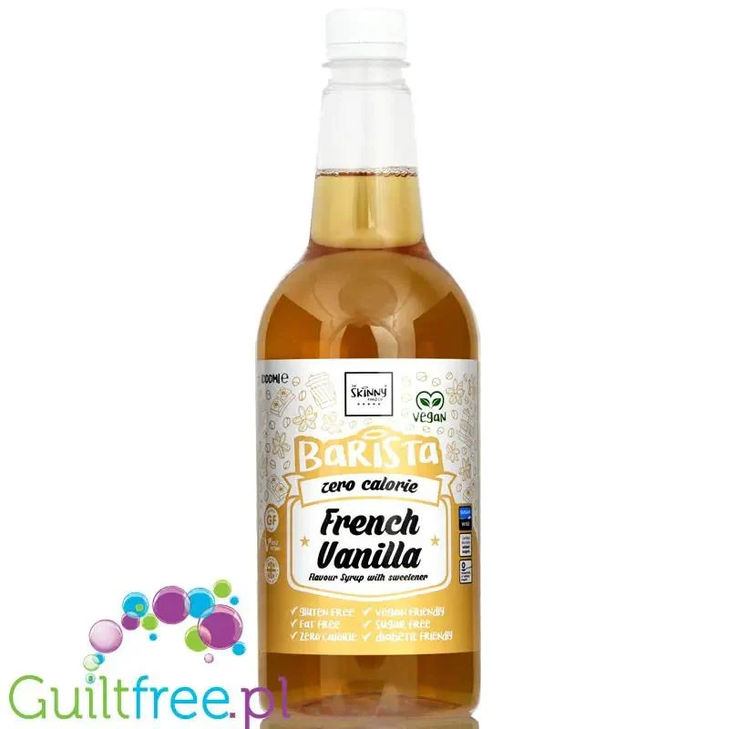 Skinny Food Barista French Vanilla 1L - syrop zero kalorii do kawy, bez cukru