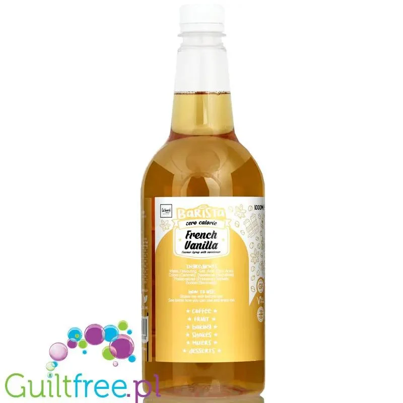 Skinny Food Barista French Vanilla 1L - syrop zero kalorii do kawy, bez cukru