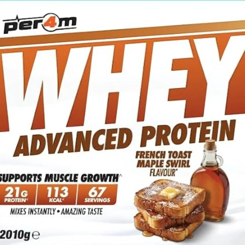 Per4M Whey Advanced Protein French Toast Maple Swirl 2010g - gęsta odżywka białkowa WPC, WPI & MPC
