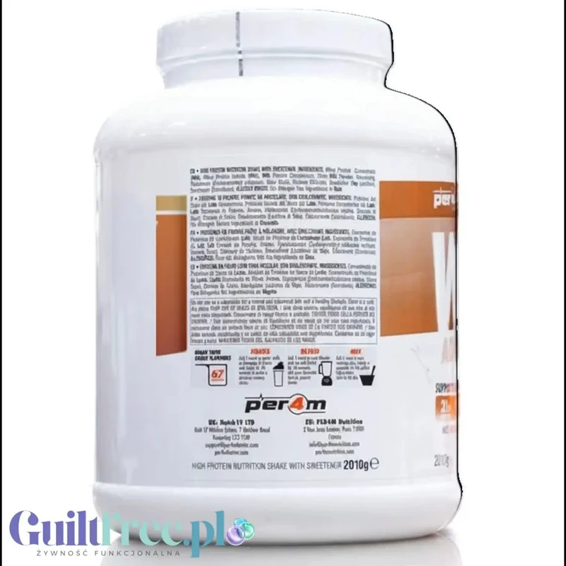 Per4M Whey Advanced Protein French Toast Maple Swirl 2010g - gęsta odżywka białkowa WPC, WPI & MPC