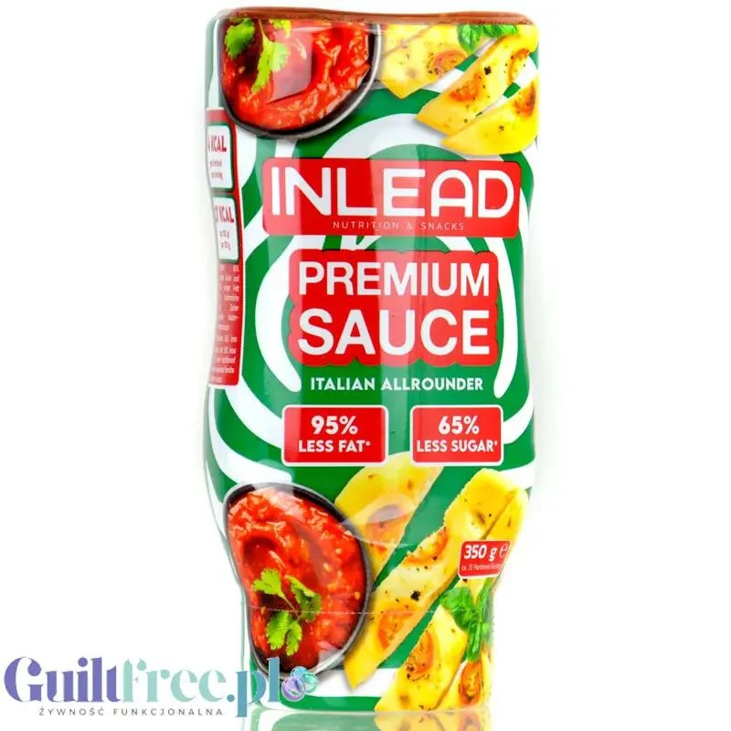 Inlead Premium Sauce Italian Allrounder 350g - wegański sos pomidorowy z włoskimi ziołami bez cukru tylko 16kcal